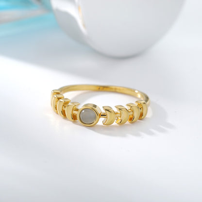 Anello donna luna opale
