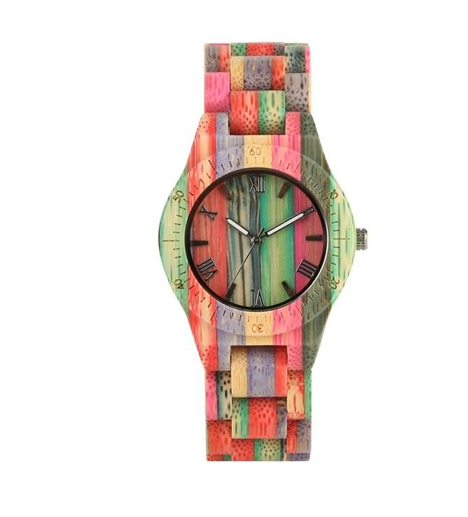 Orologio coppia legno bambù