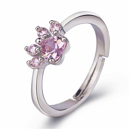 Anello impronte oro rosa