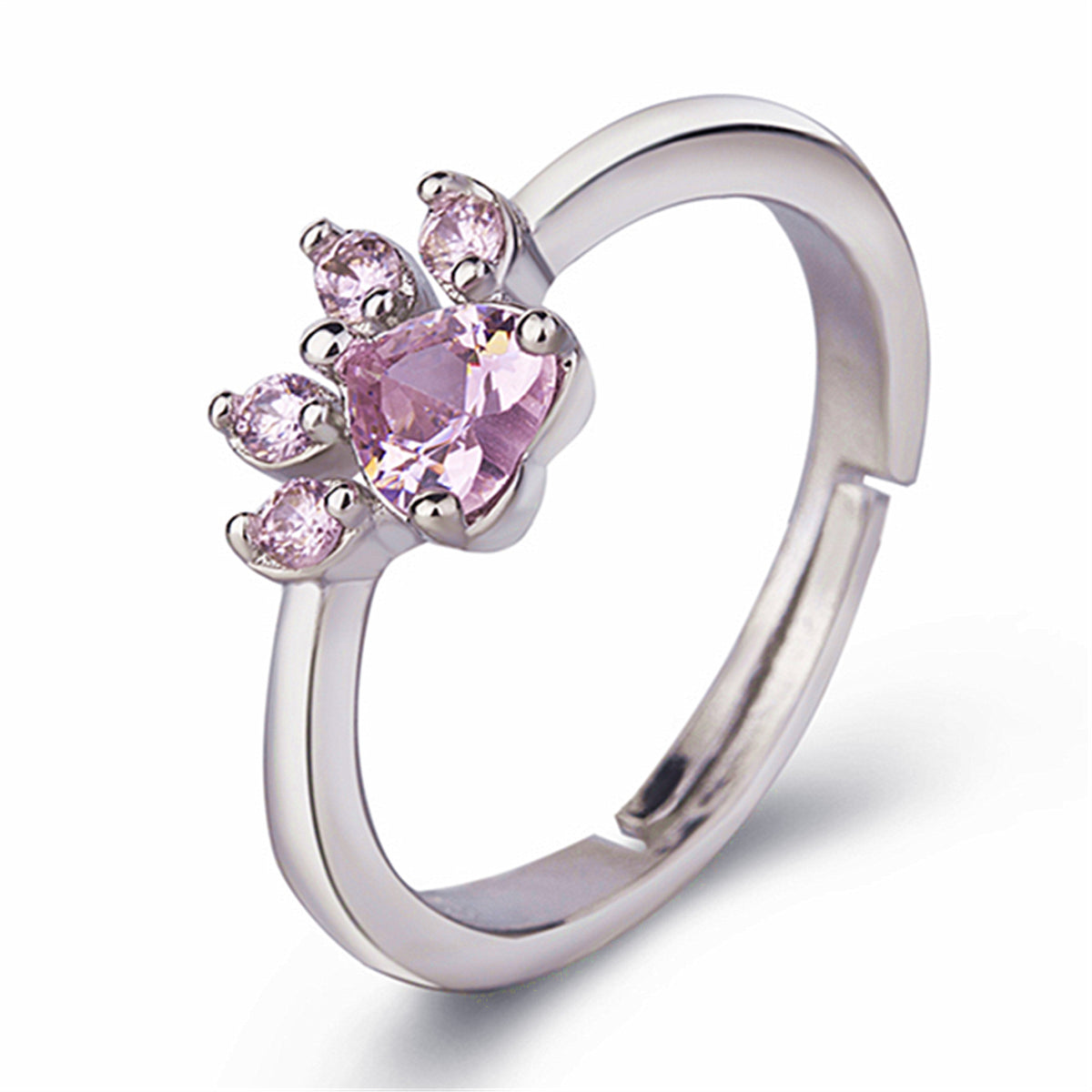 Anello impronte oro rosa