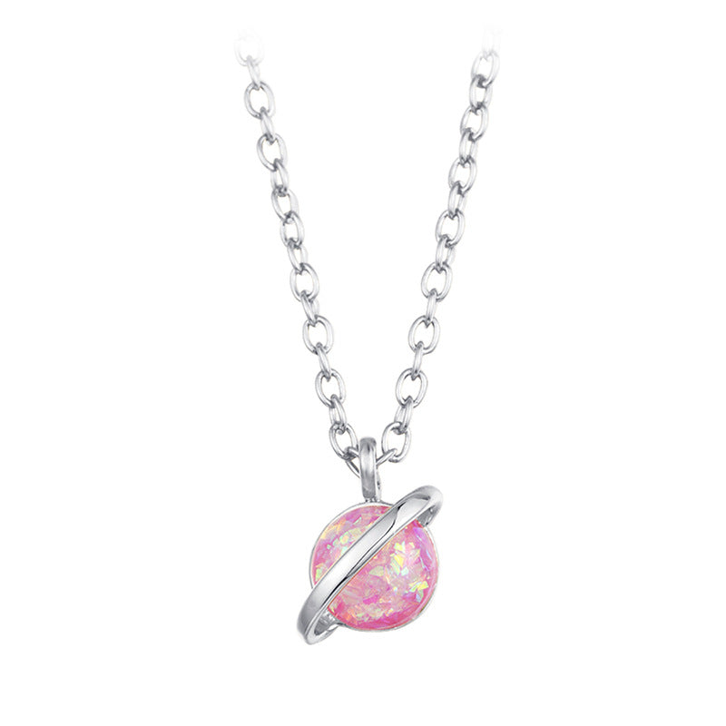 Collana opale pendente pianeta