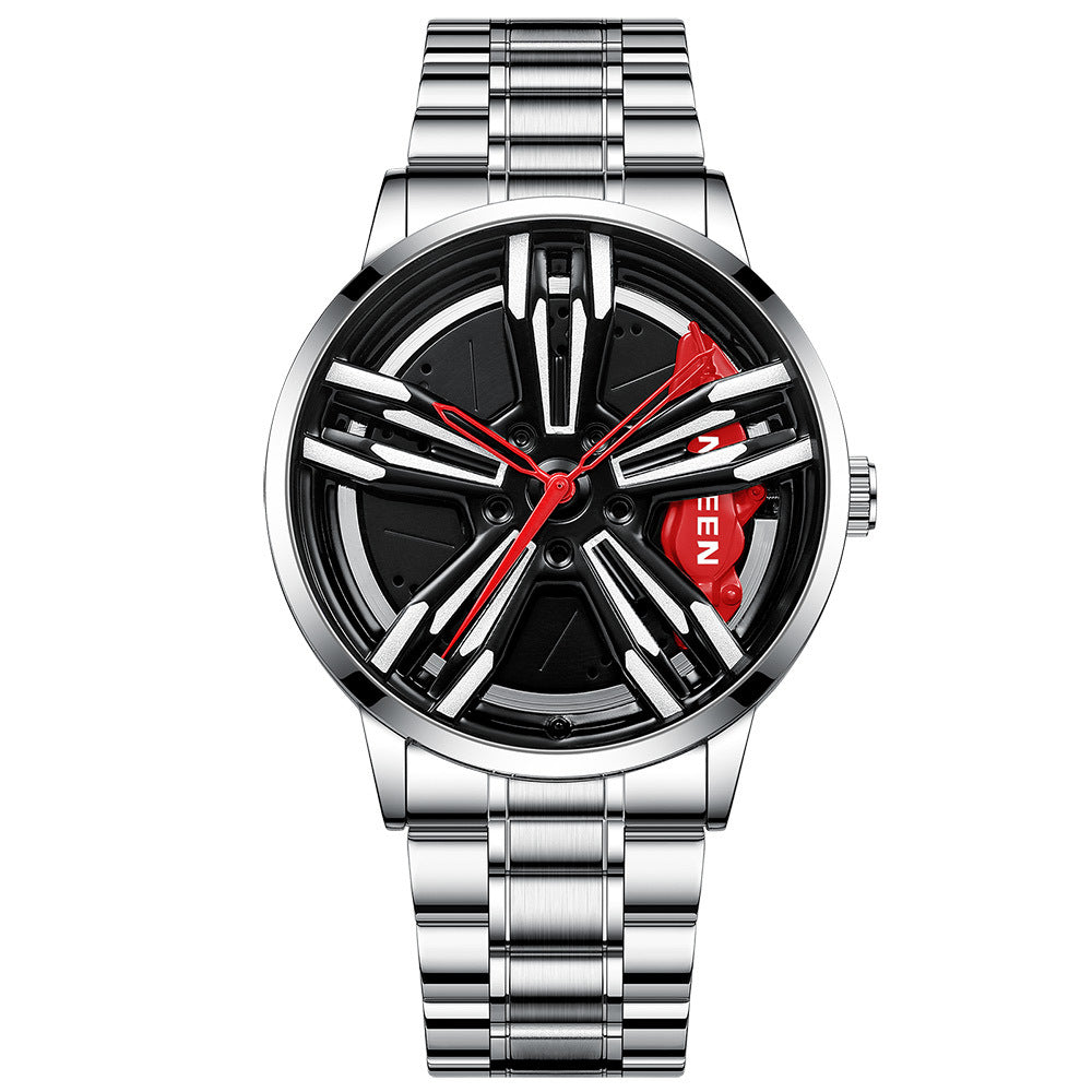 Orologio uomo tema locomotiva