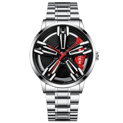 Orologio uomo tema locomotiva
