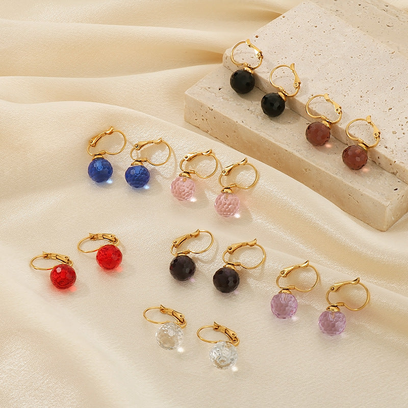 Orecchini gancio cristallo