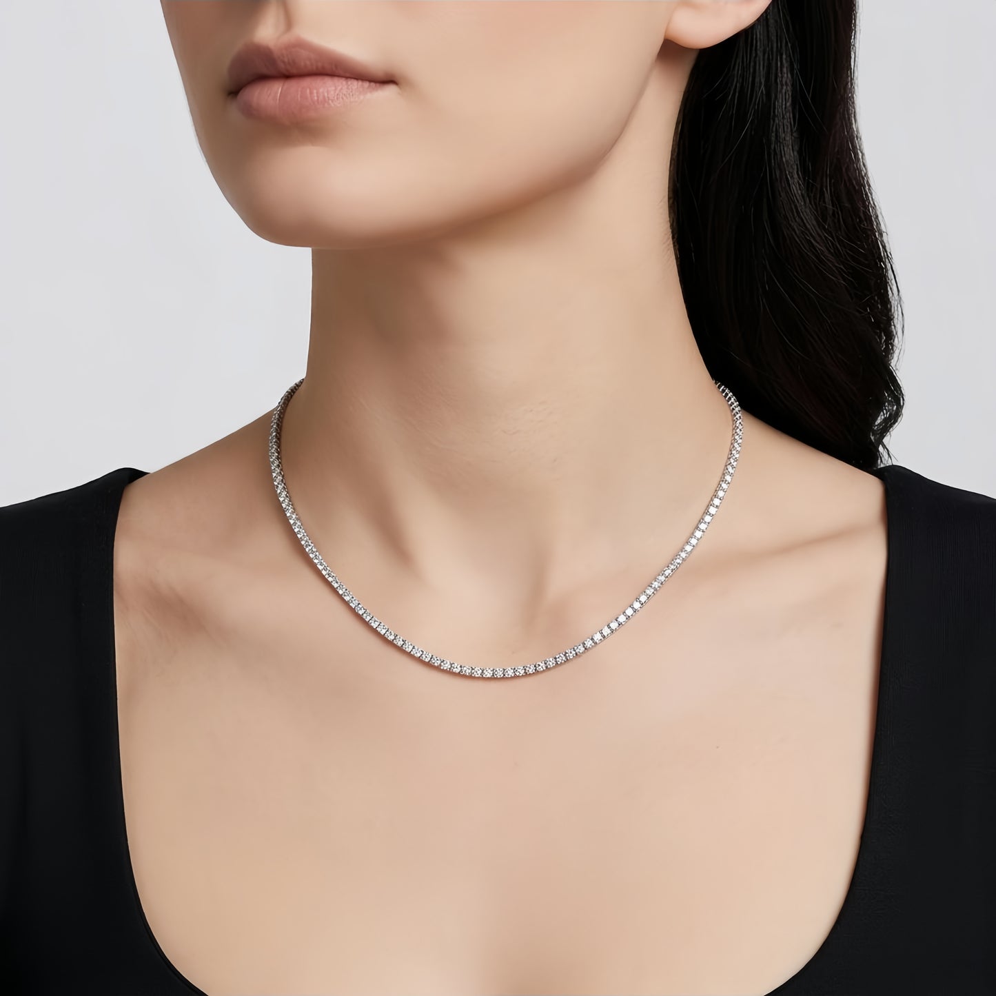 Collana multirighe pavé