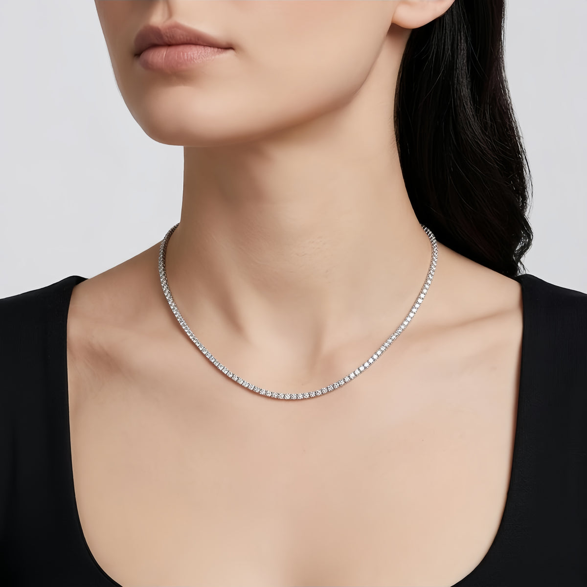Collana multirighe pavé