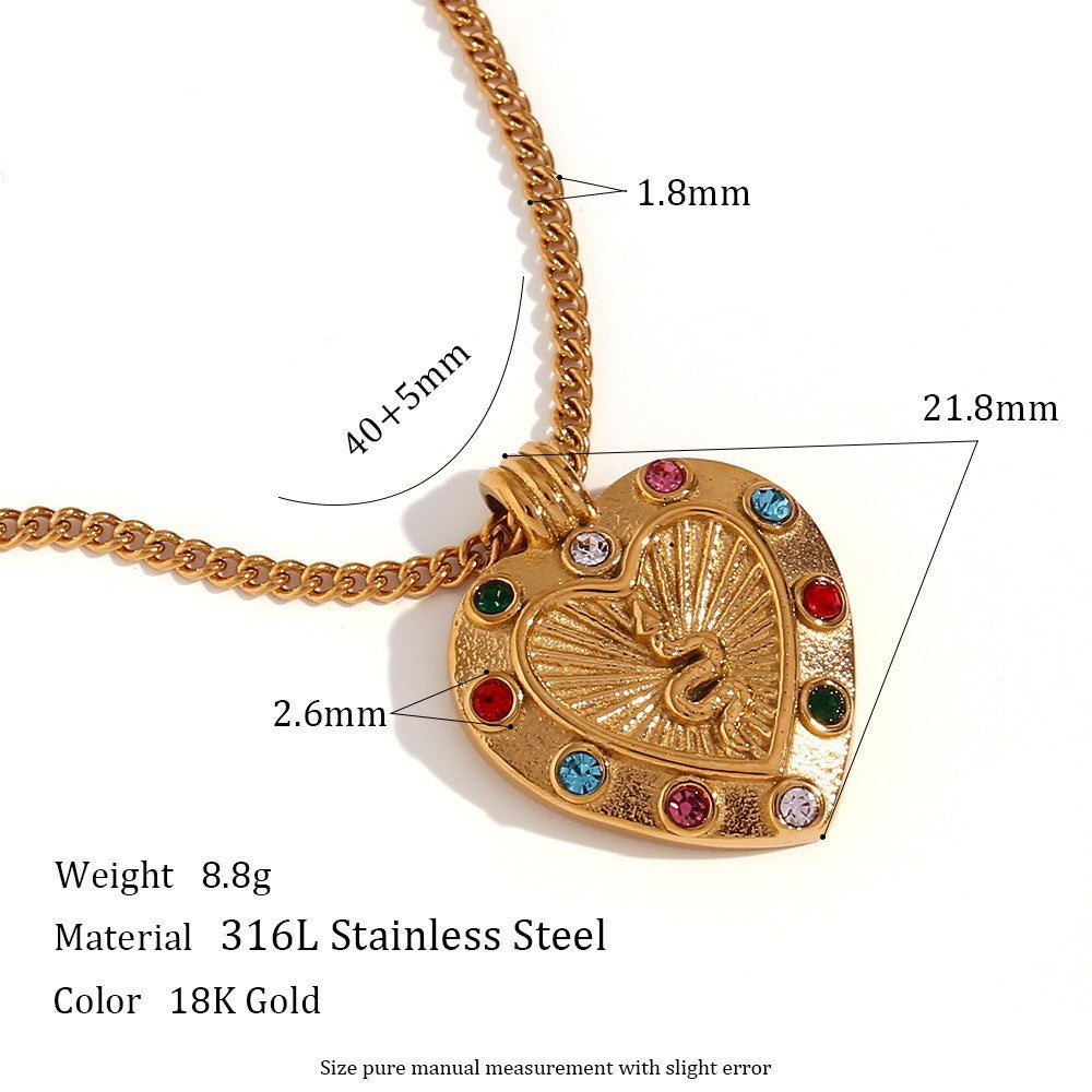 Collana retrò in acciaio