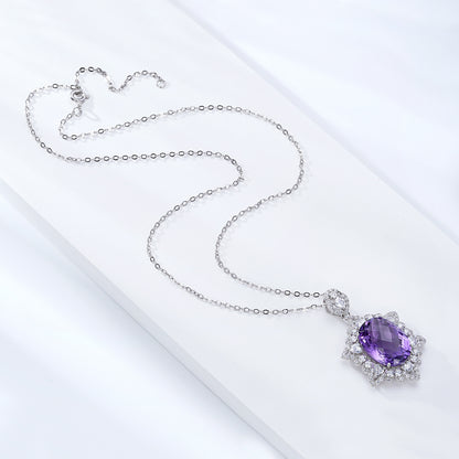 Collana ametista geometrica