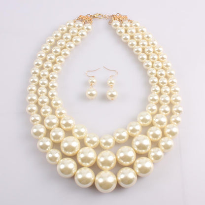 Collana perle multistrato