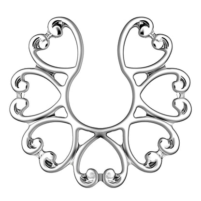 Anello Fiore in Acciaio