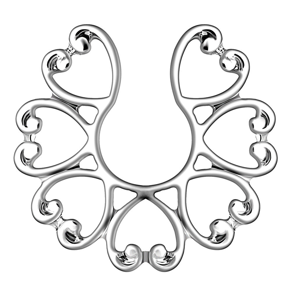 Anello Fiore in Acciaio
