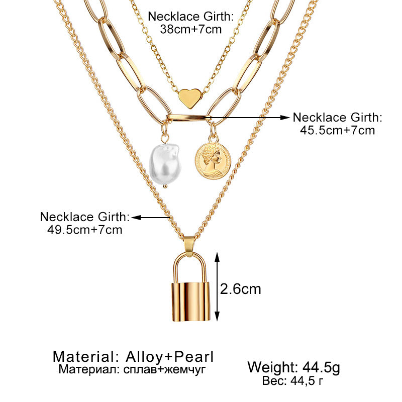 Collana perle barocche Retro personalizzabile