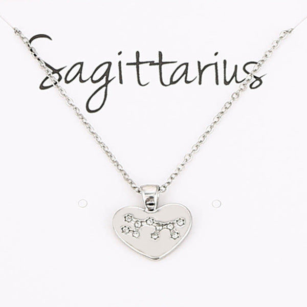 Collana Zodiaco con pendente diamante