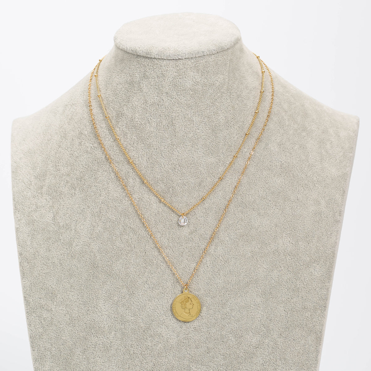 Collana multistrato zirconi
