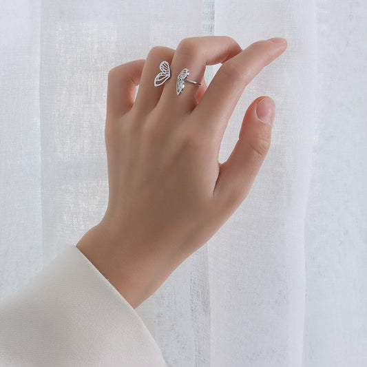 Anello farfalla traforato