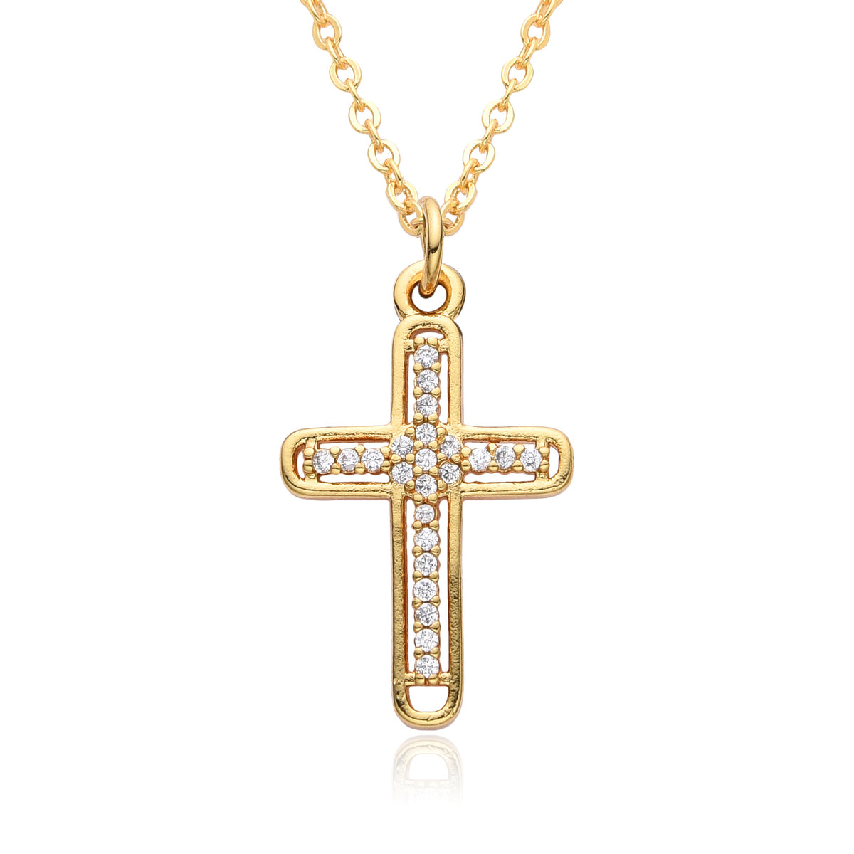 Collana rame zirconi micro da donna