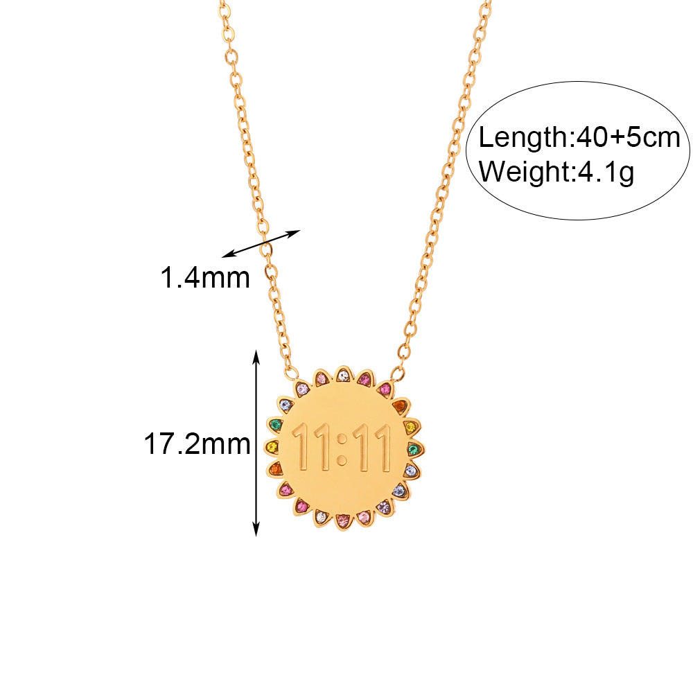 Collana Girasole oro 18K