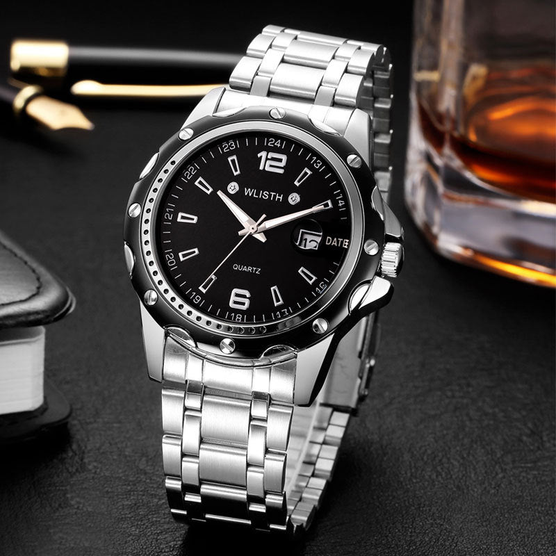 Orologio con calendario da uomo business