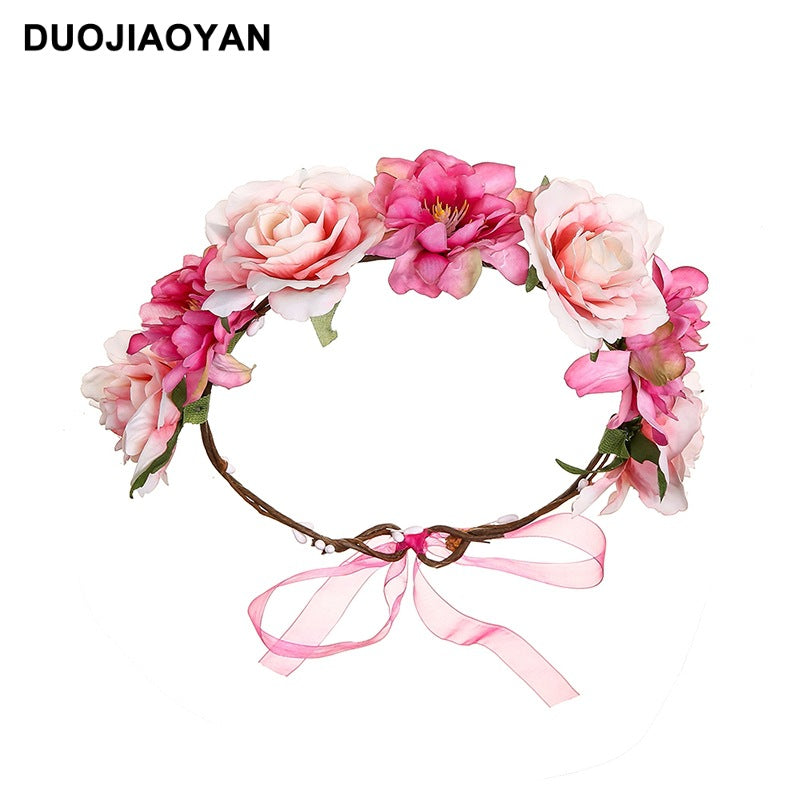 Corona di fiori di rosa