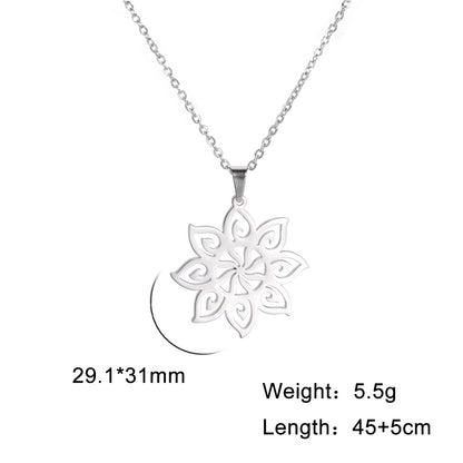 Collana fiore 8 petali