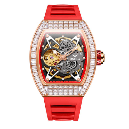 Orologio scheletrato silicone