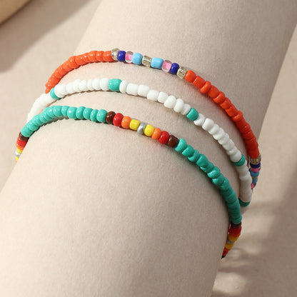 Cavigliera boho intrecciata