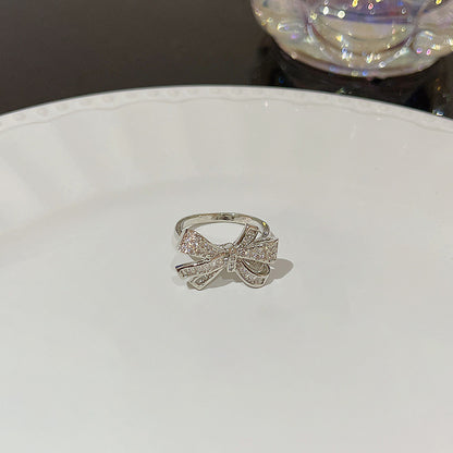 Anello farfalla zircone regolabile da donna