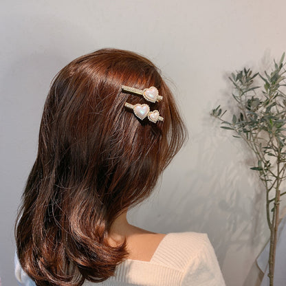 Fermaglio capelli cuore rosso