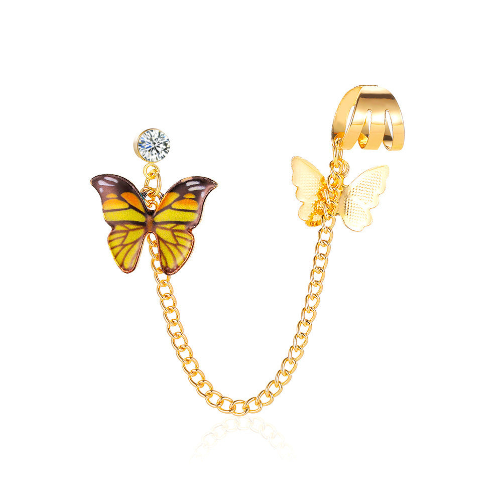 Orecchini farfalla multicolore