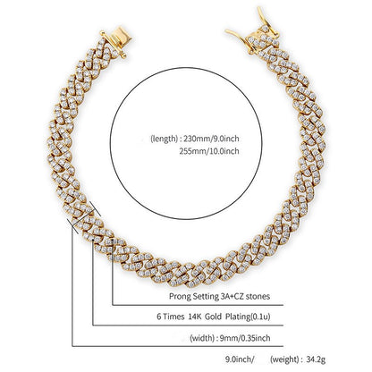 Cavigliera zirconi da donna