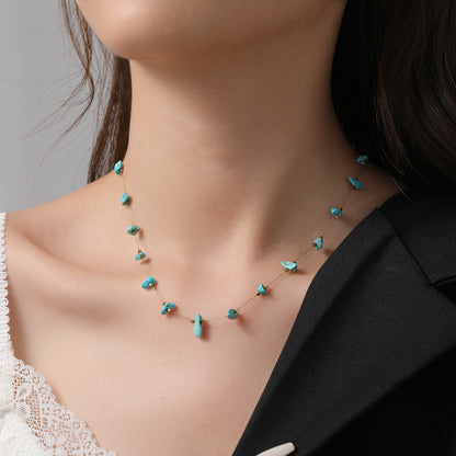 Collana turchese naturale