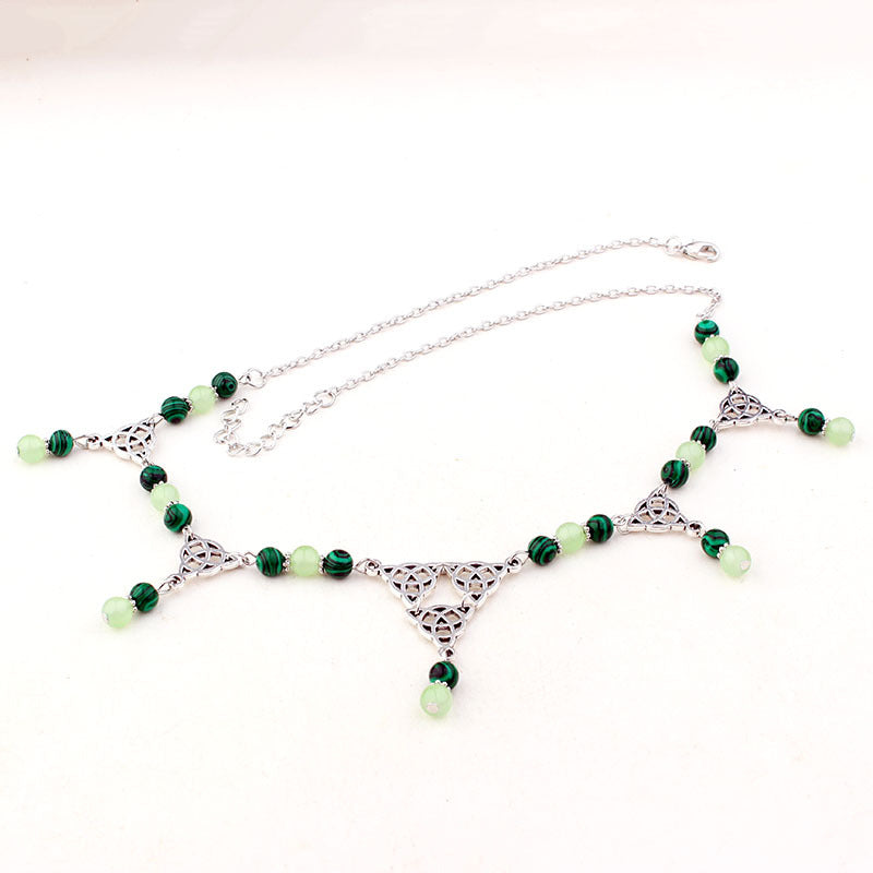 Collana nodo celtico pavone
