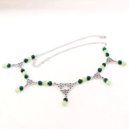 Collana nodo celtico pavone