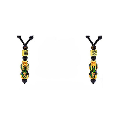Collana ossidiana Pixiu