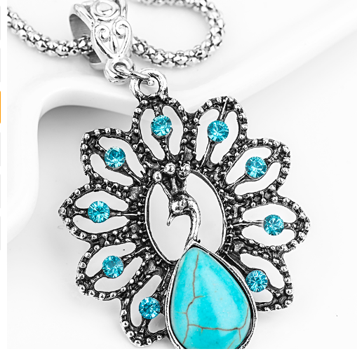 Collana pavone boho