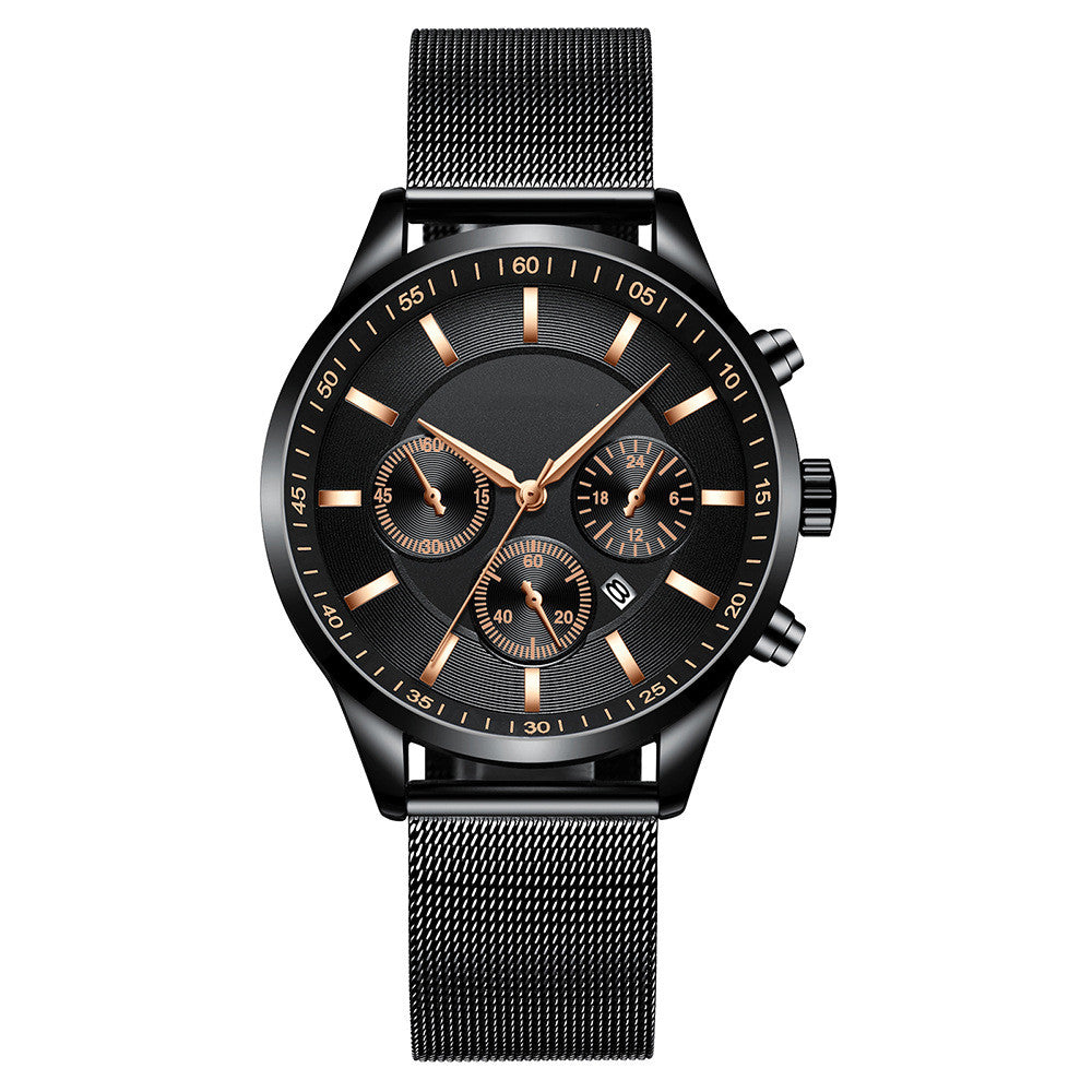 Orologio uomo mesh impermeabile