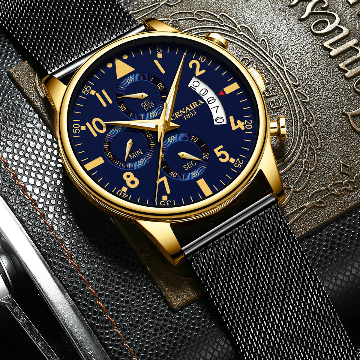 Orologio acciaio impermeabile da uomo semplice