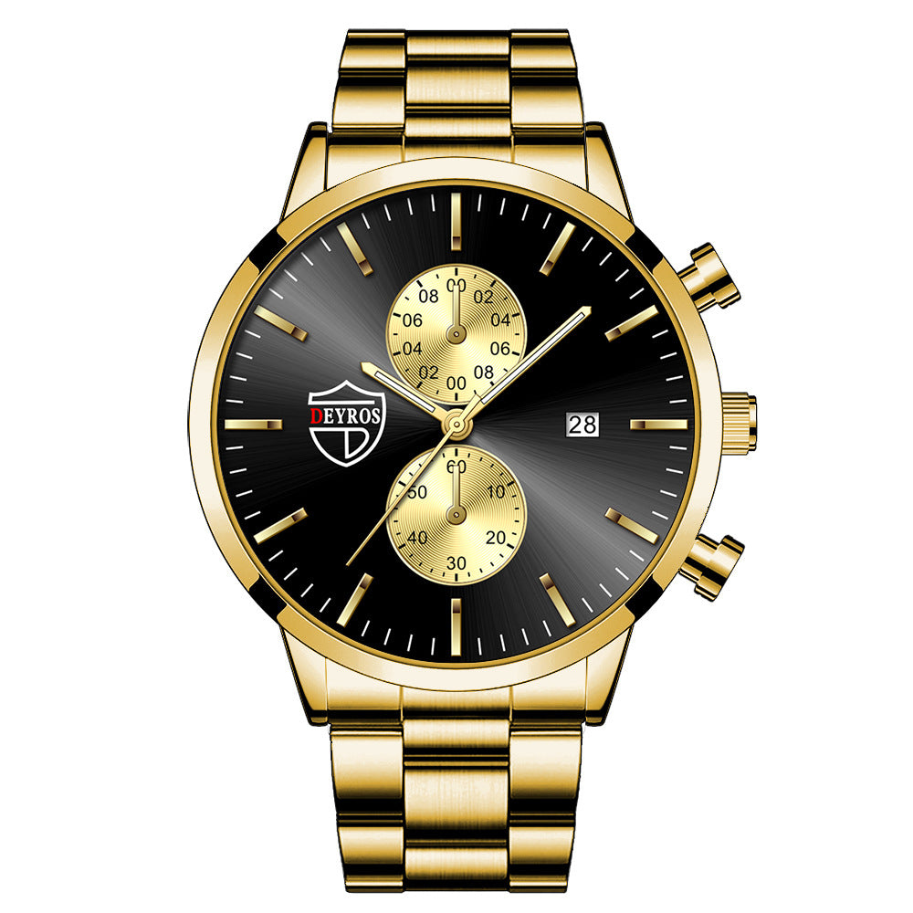 Orologio da uomo acciaio luminoso