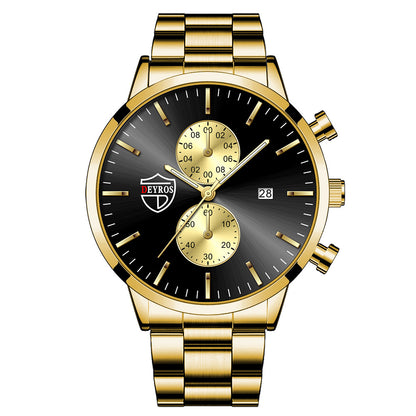 Orologio da uomo acciaio luminoso