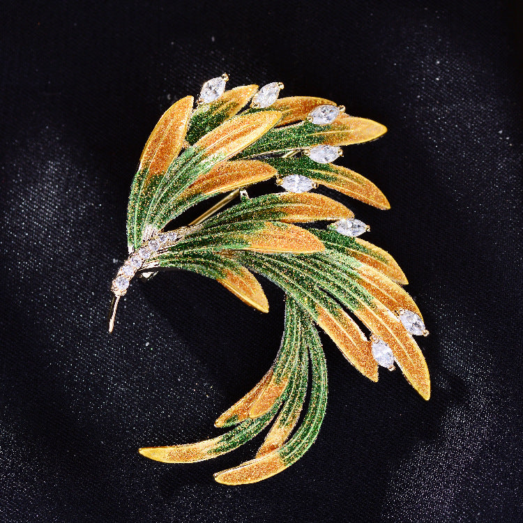 Spilla fenice smalto