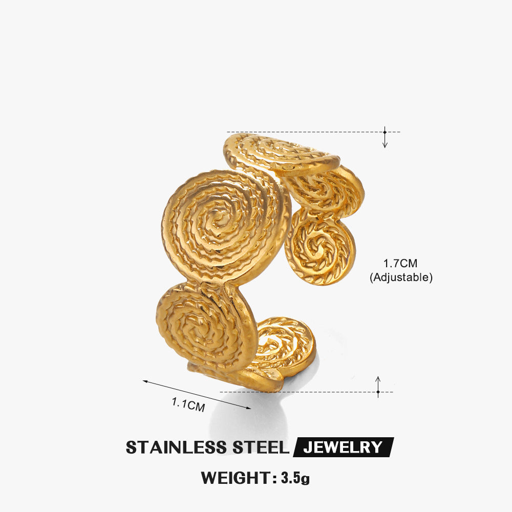 Anello regolabile a spirale