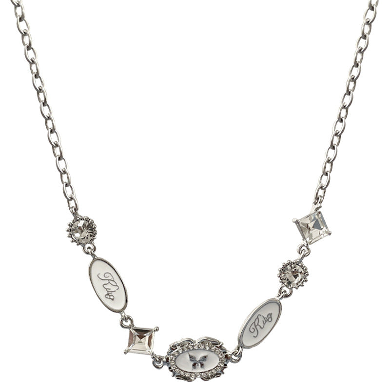 Collana farfalla bianca