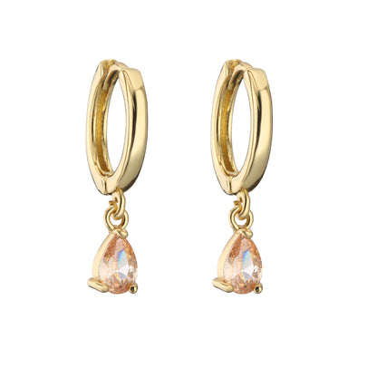 Orecchini goccia cristallo zircone