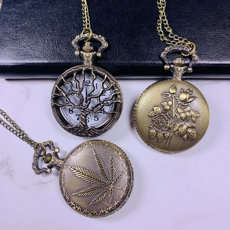 Orologio al quarzo foglia d'acero