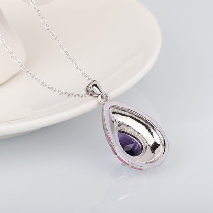 Collana goccia smaltata