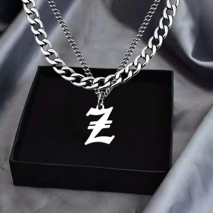Collana Lettera Titanio