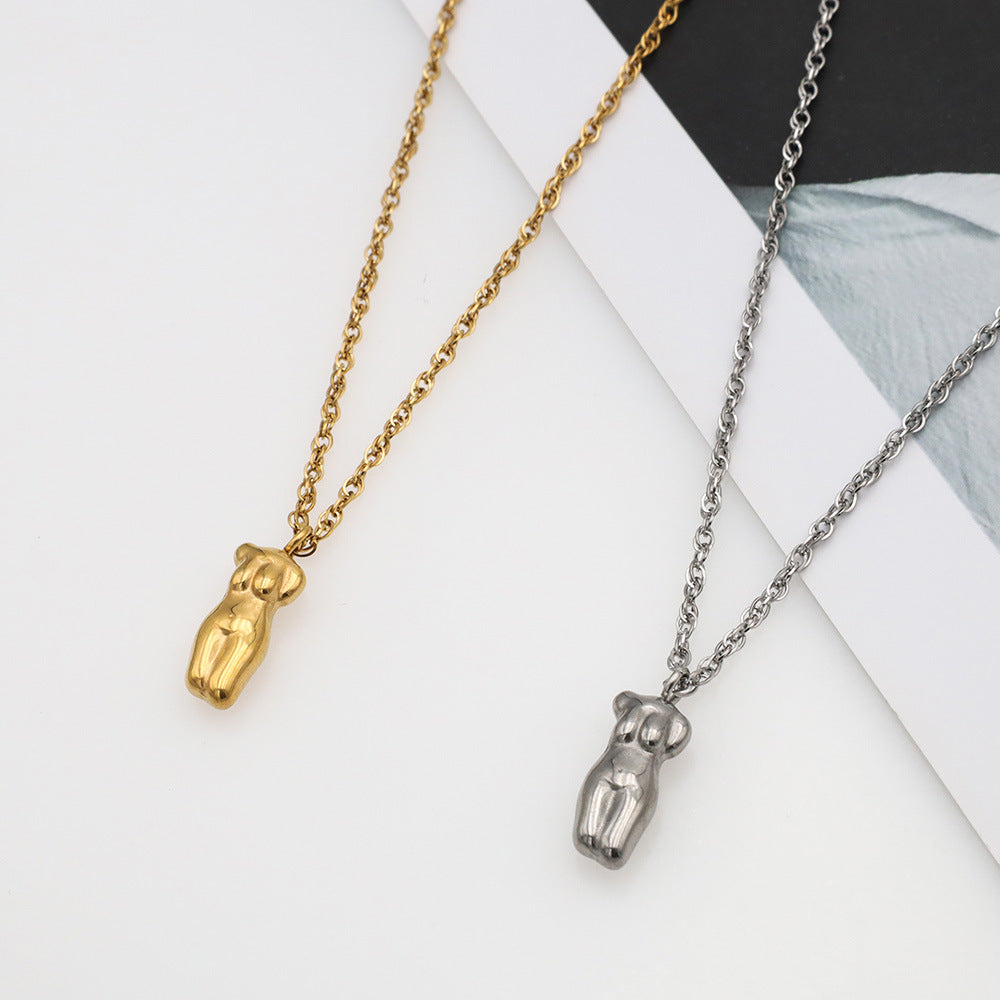 Collana clavicola acciaio