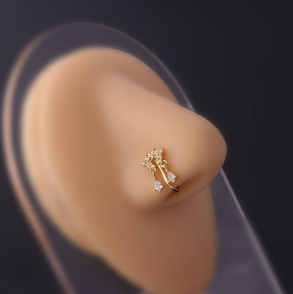 Anello farfalla goccia da donna