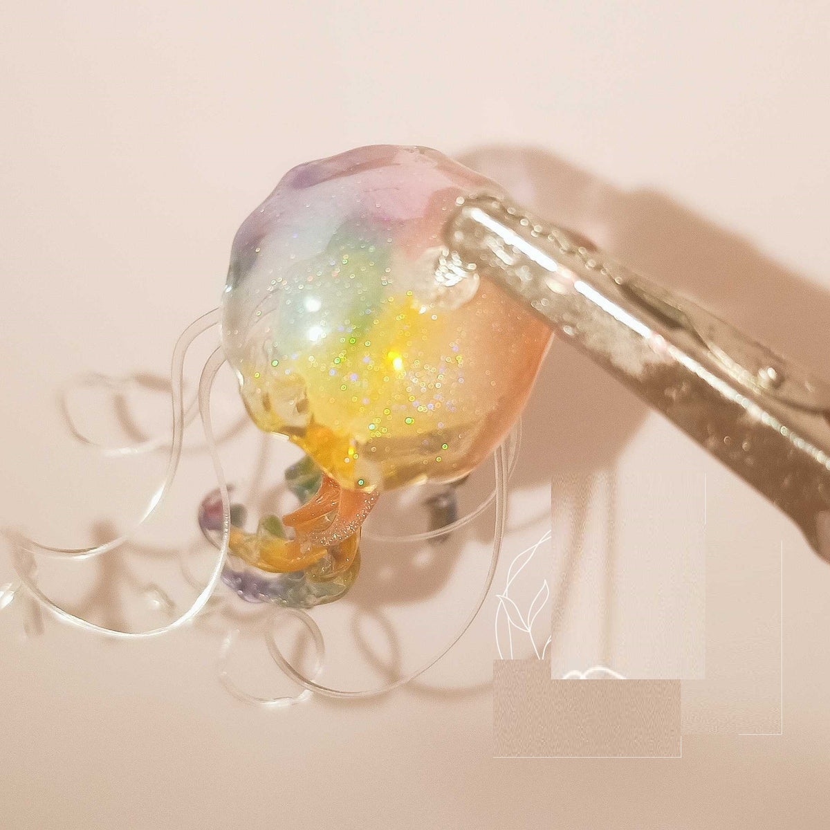 Orecchini medusa arcobaleno