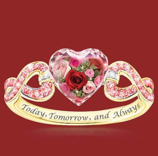 Anello Cuore Cristalli